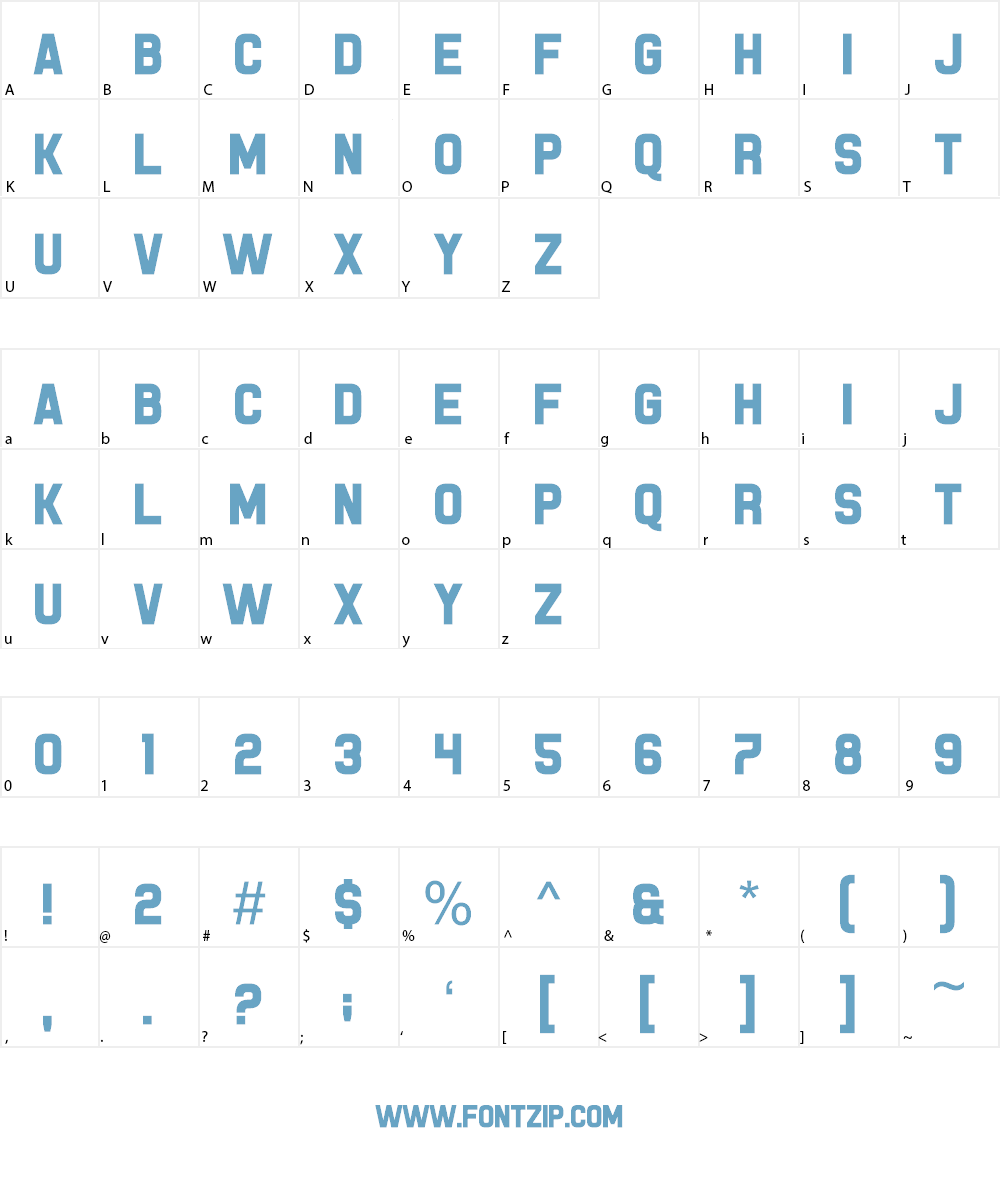 Piston Pressure Font Character